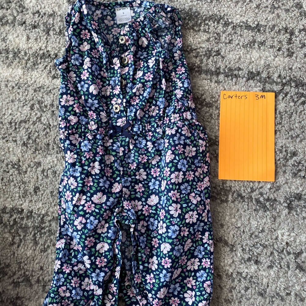 Carters floral romper